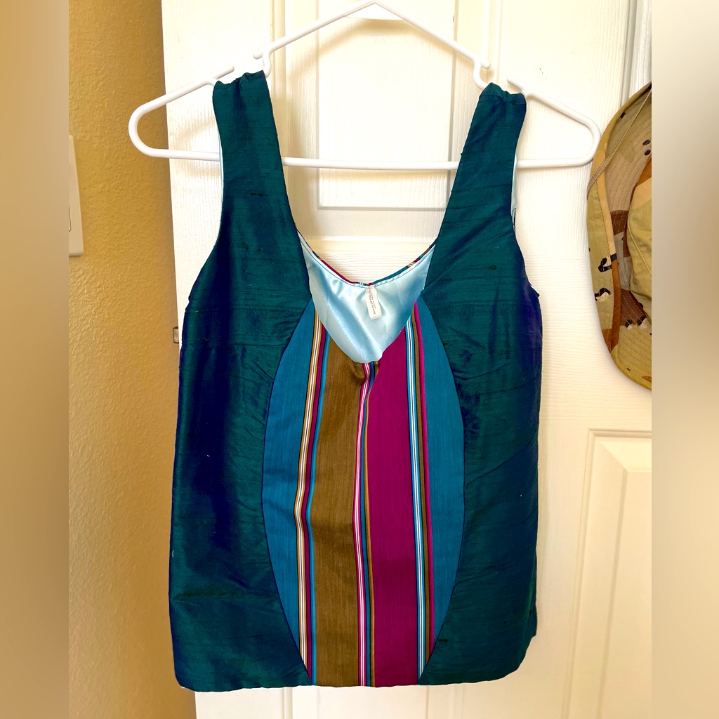 House Of Villains Designer Silk Blouse From Dt Los Angeles In Fashion District.